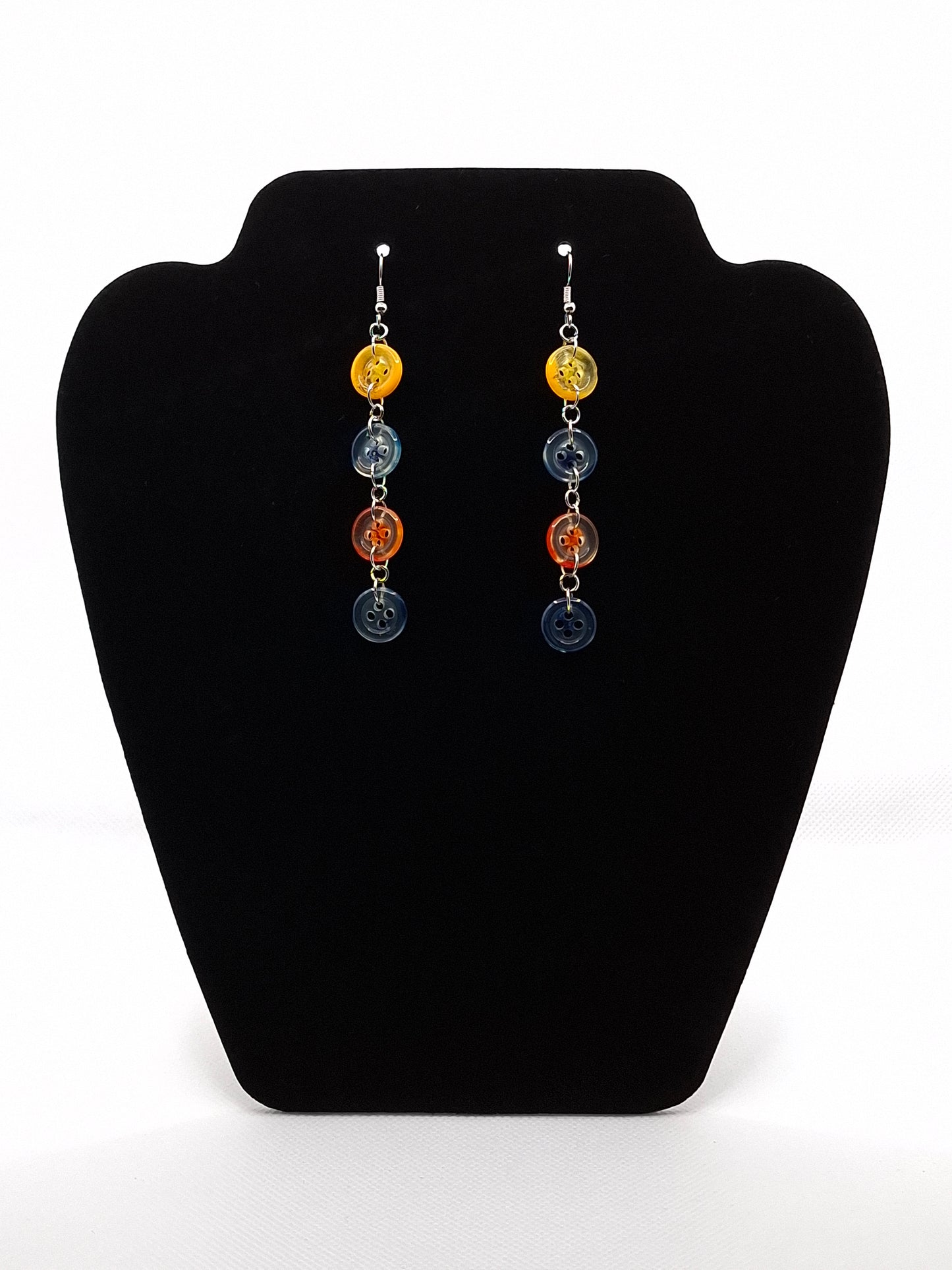 Boucles d'oreilles élégantes tricolores